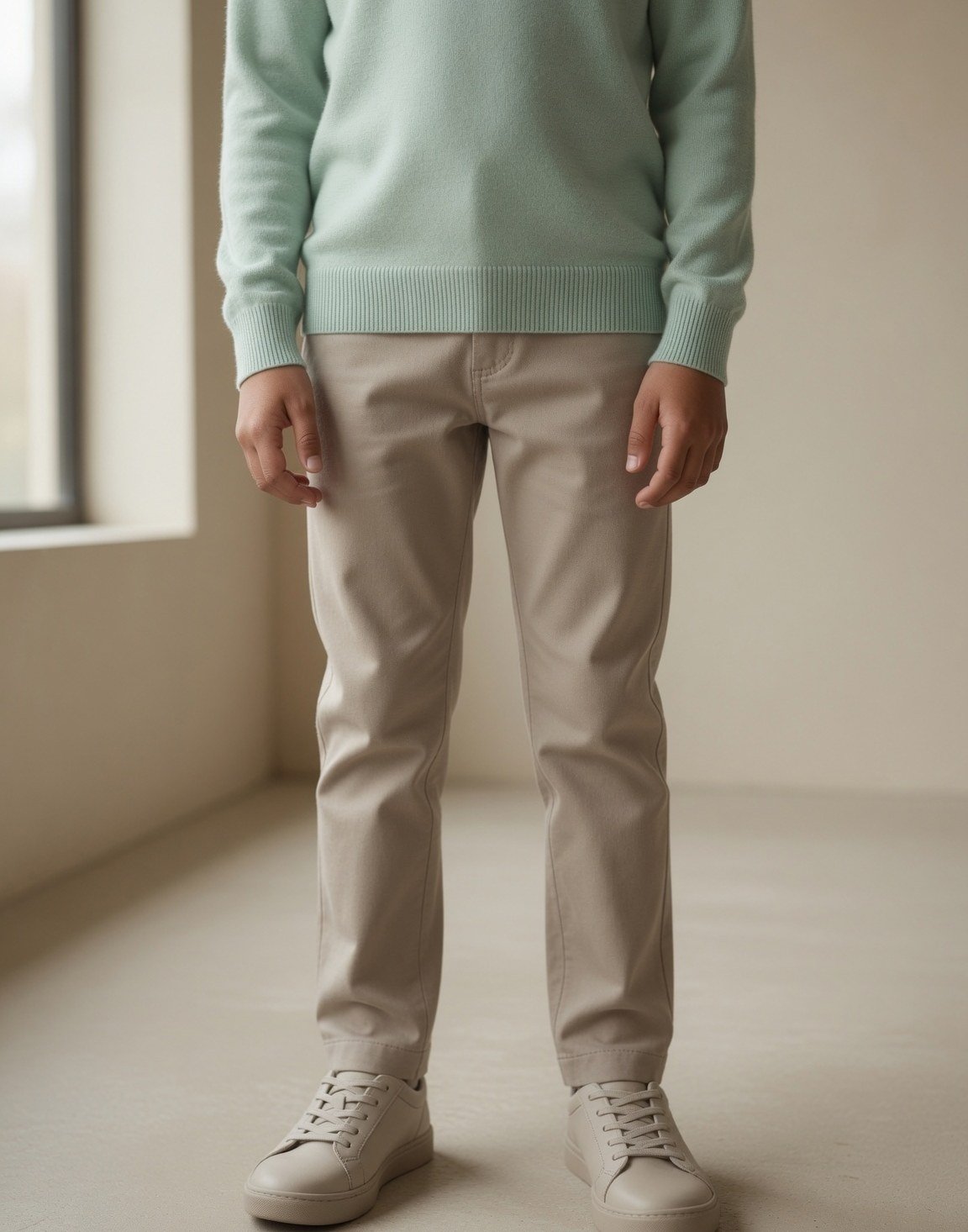 Boy's merino crew neck — view 6