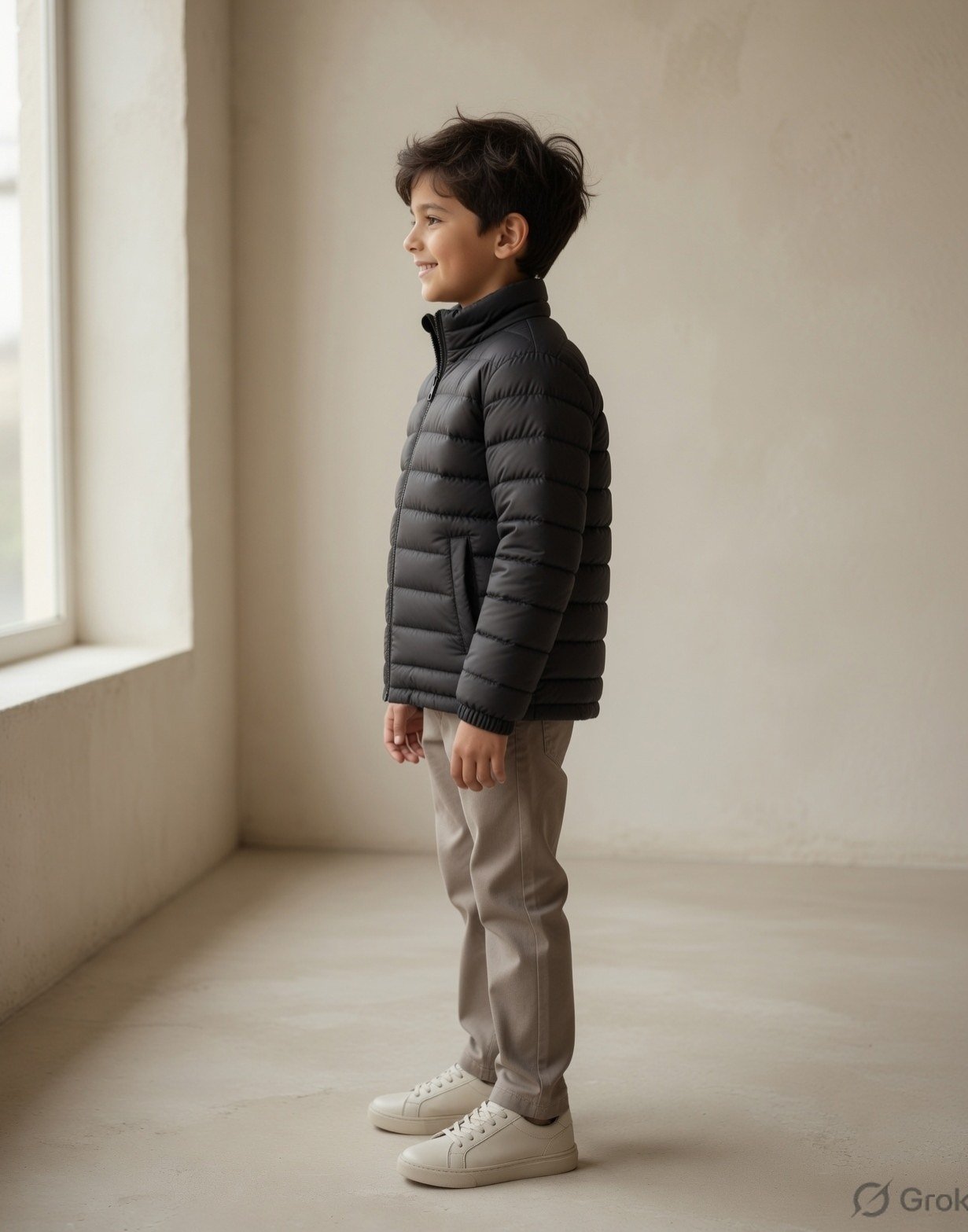 Boy's quilted jacket — view 9
