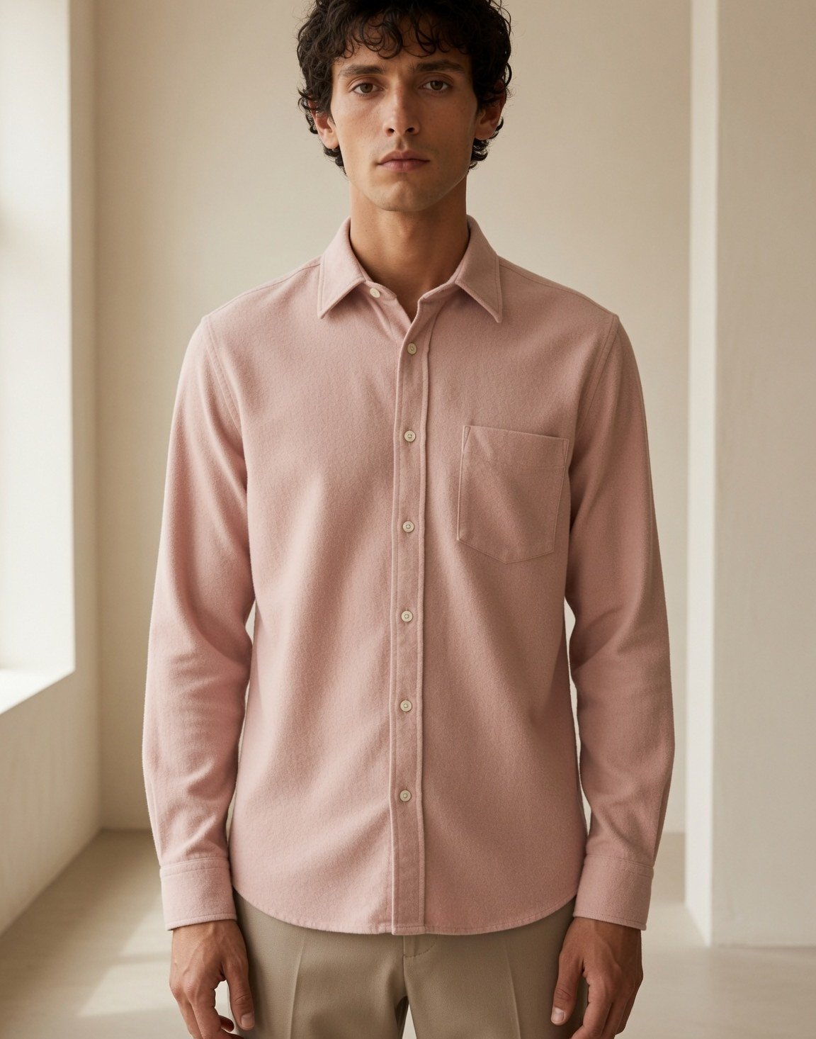 Brushed cotton shirt
