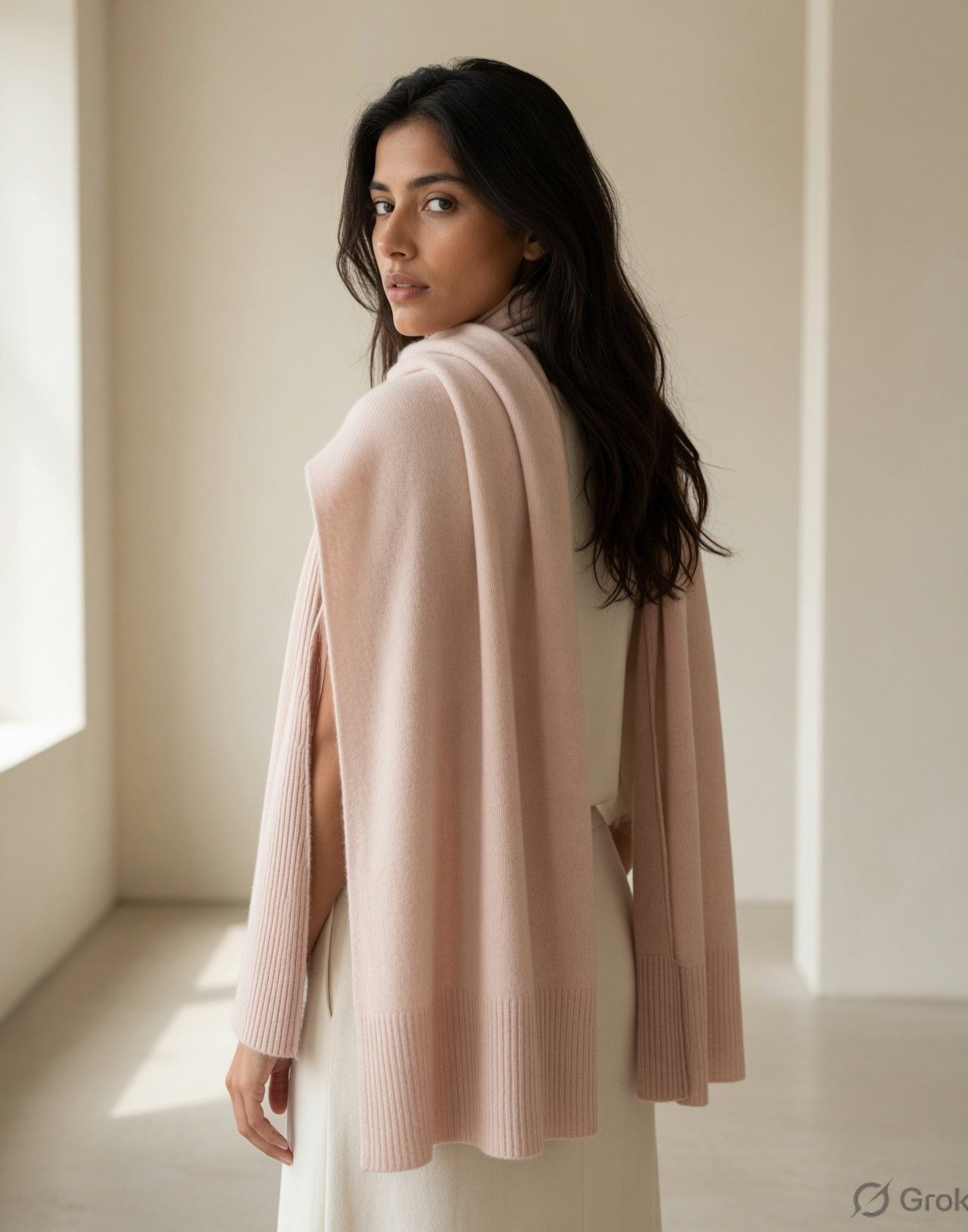 Ribbed cashmere scarf — view 7