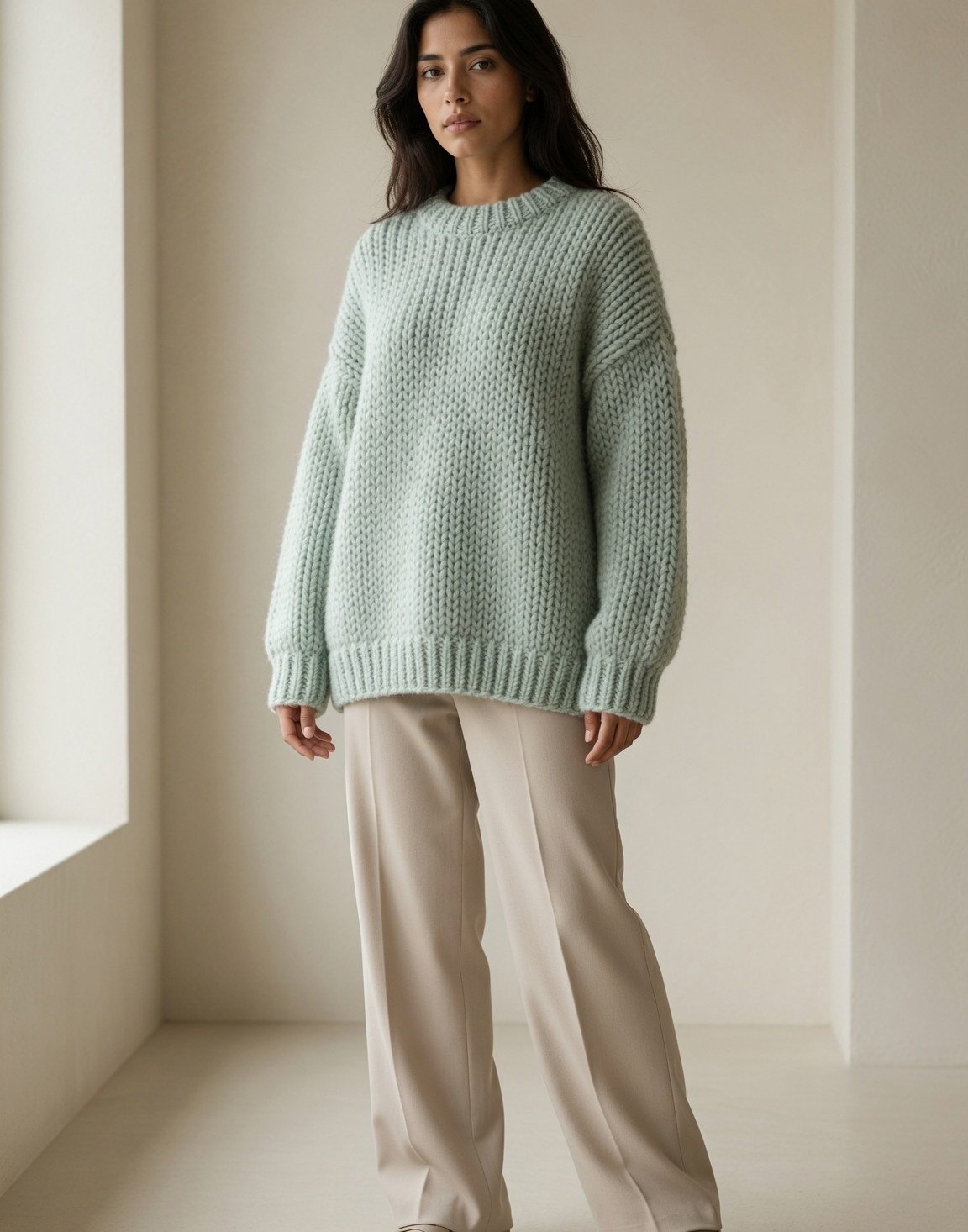 Chunky wool-blend jumper — view 4