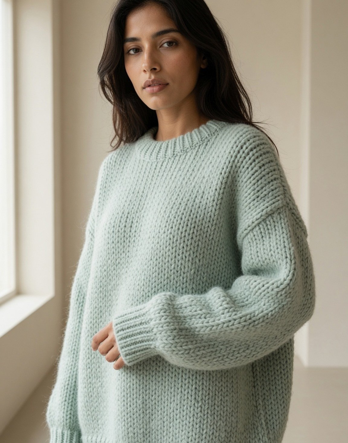 Chunky wool-blend jumper — view 5