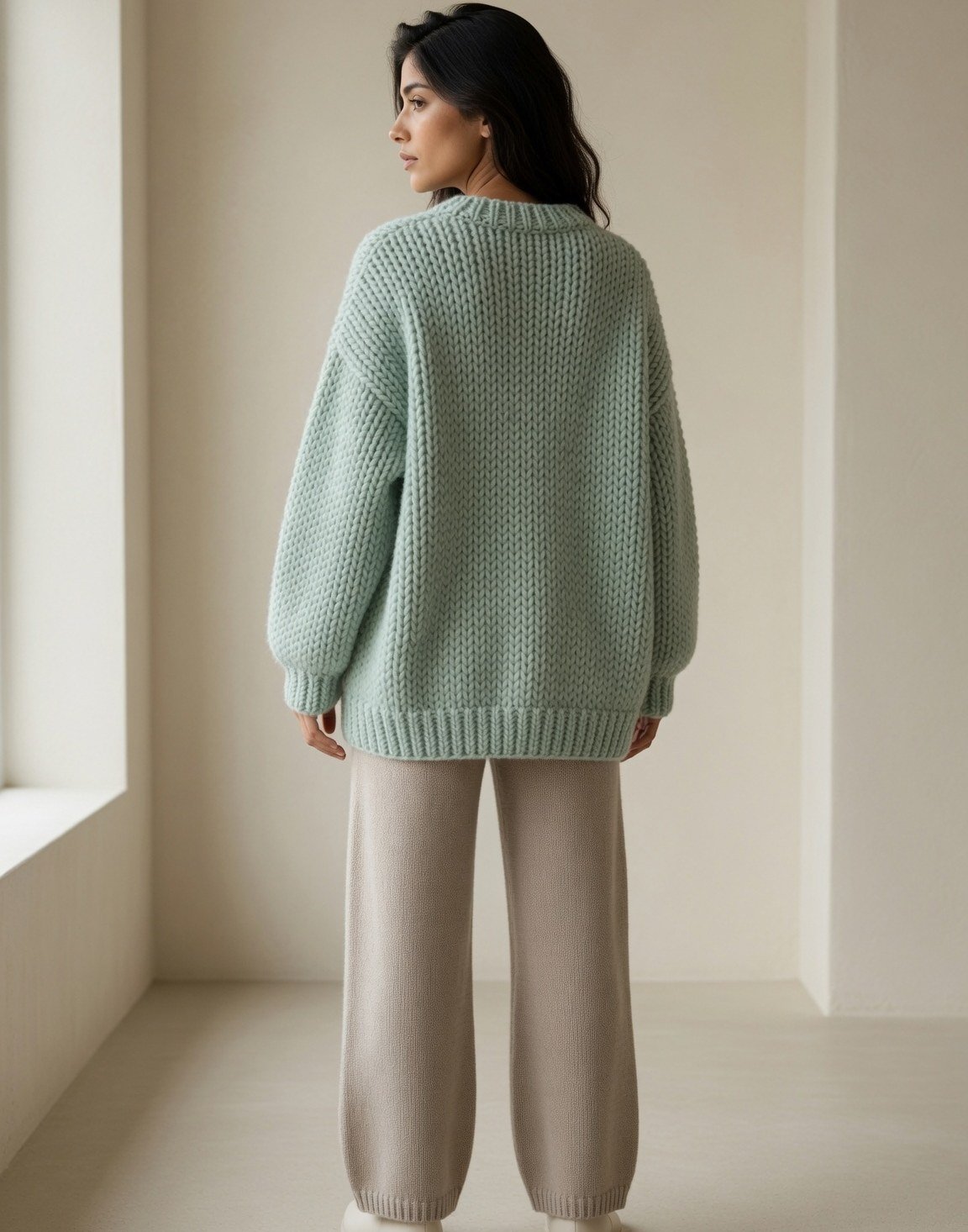 Chunky wool-blend jumper — view 8