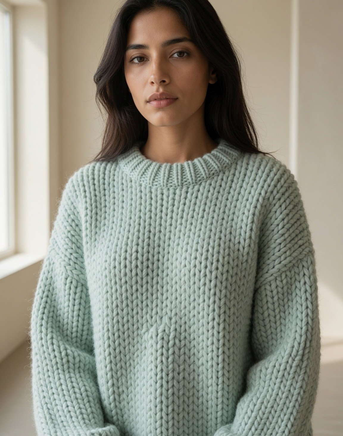Chunky wool-blend jumper — view 9