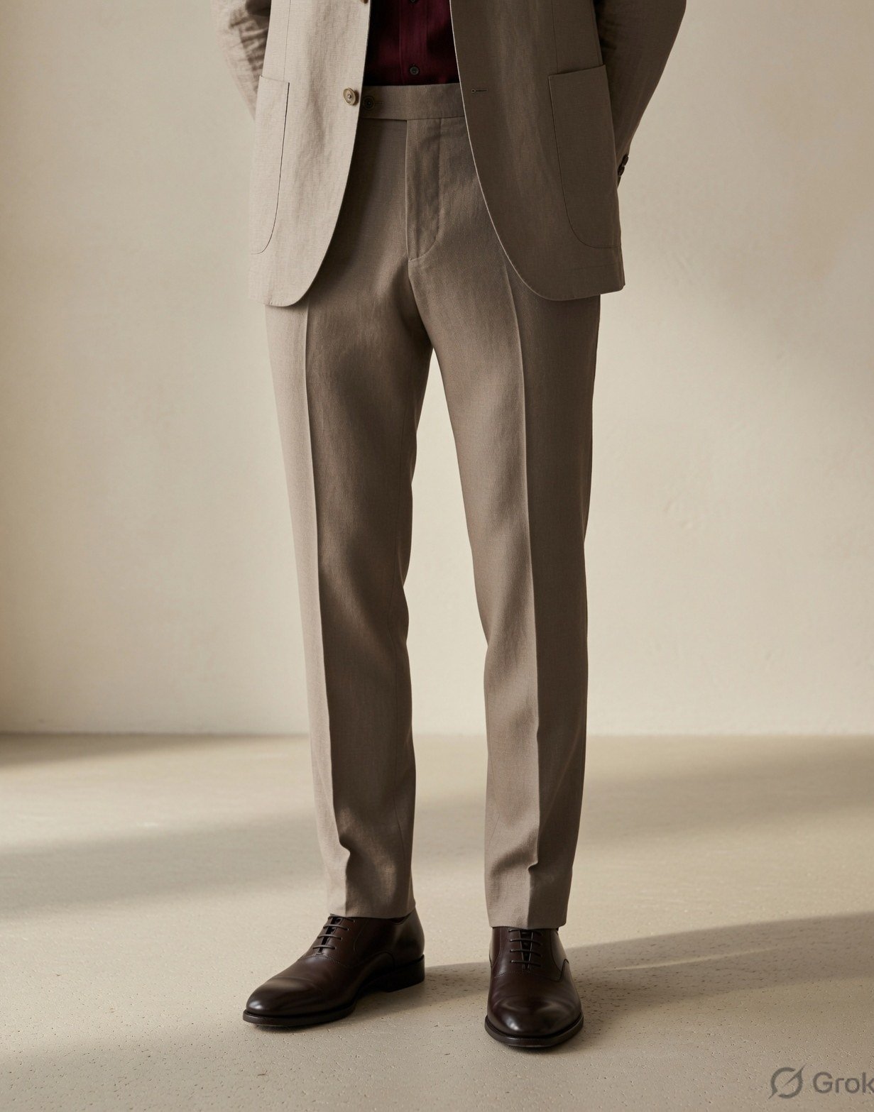 Deconstructed linen blazer — view 7