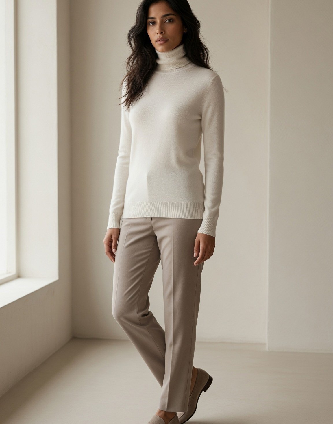 Featherweight cashmere turtleneck — view 4