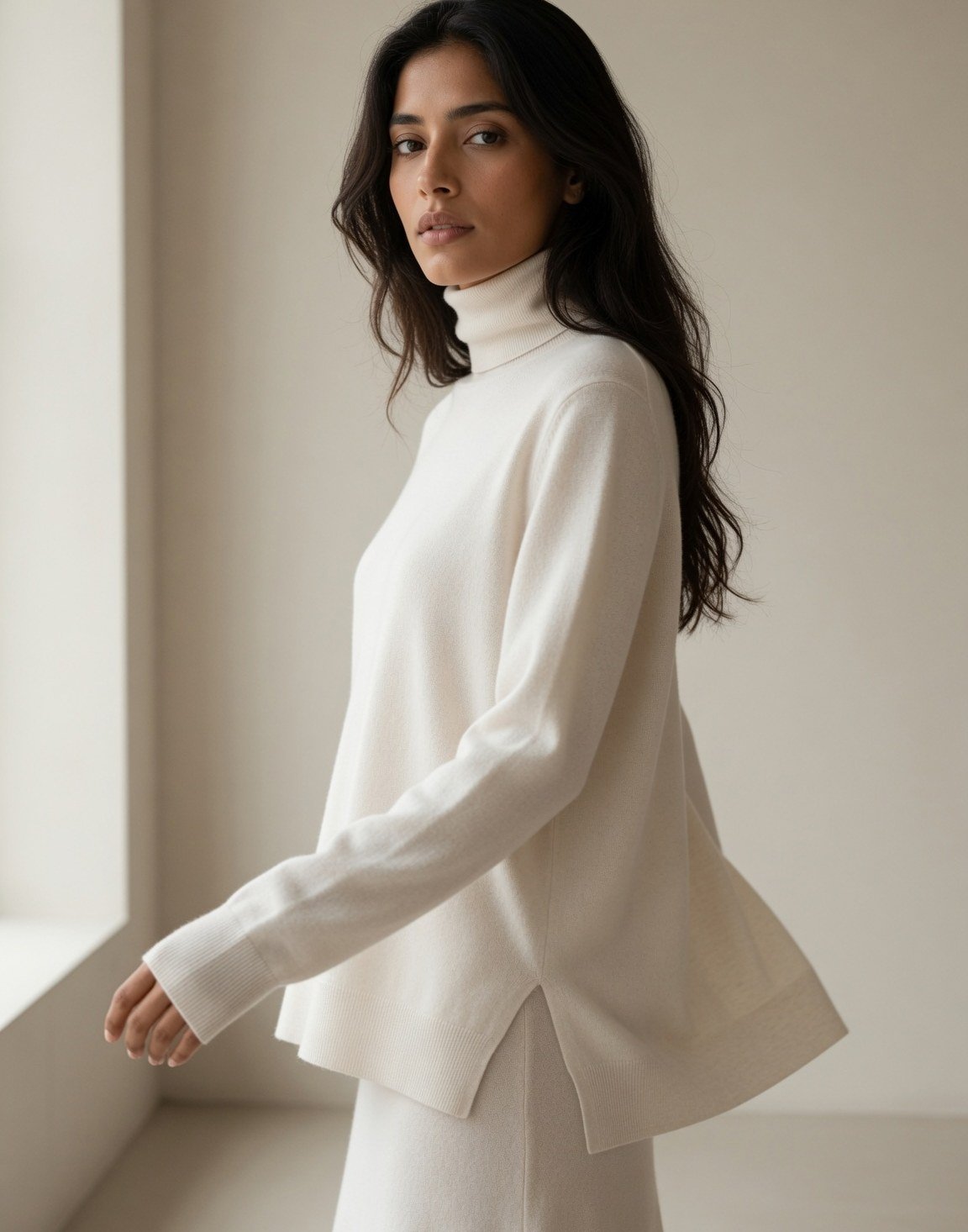 Featherweight cashmere turtleneck — view 9