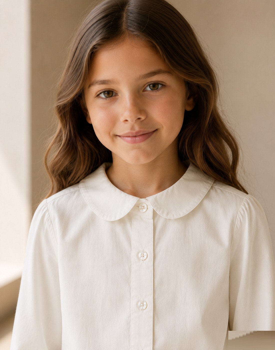 Girl's cotton blouse — view 3