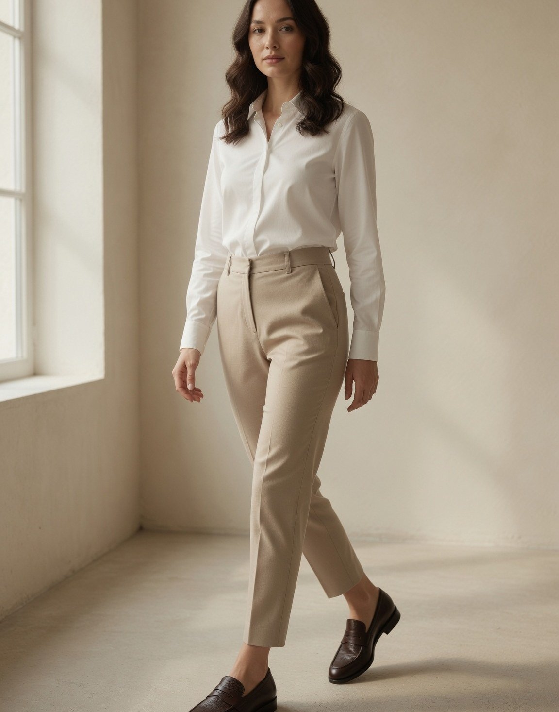 Grained leather loafers — view 3