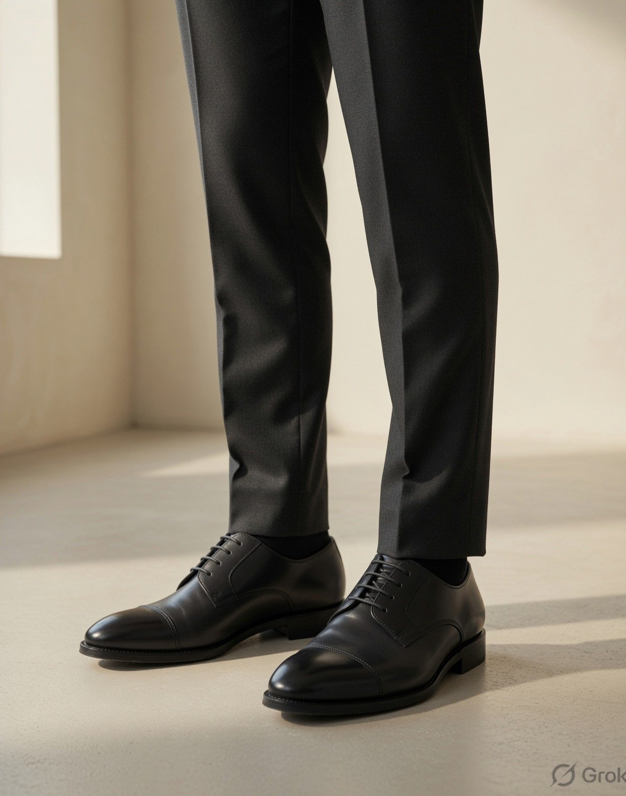 Leather derby shoes — view 3