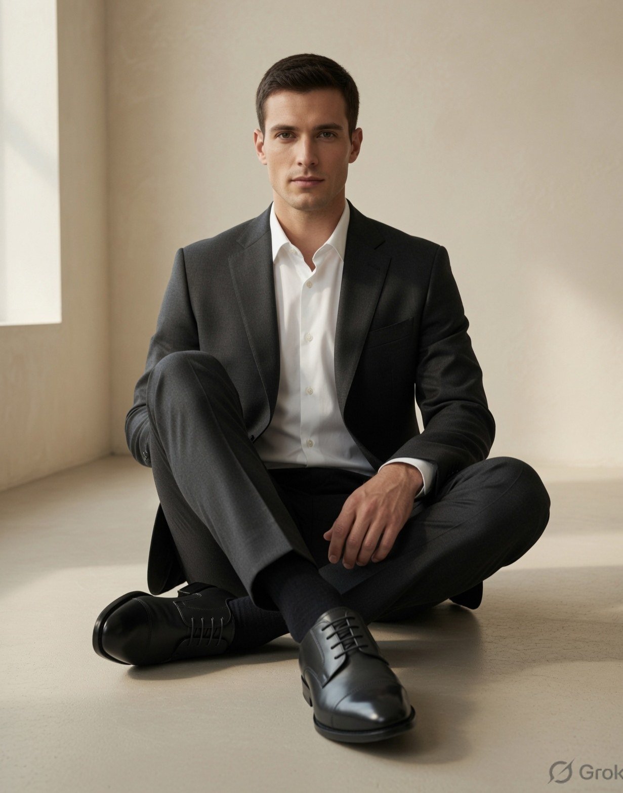 Leather derby shoes — view 4