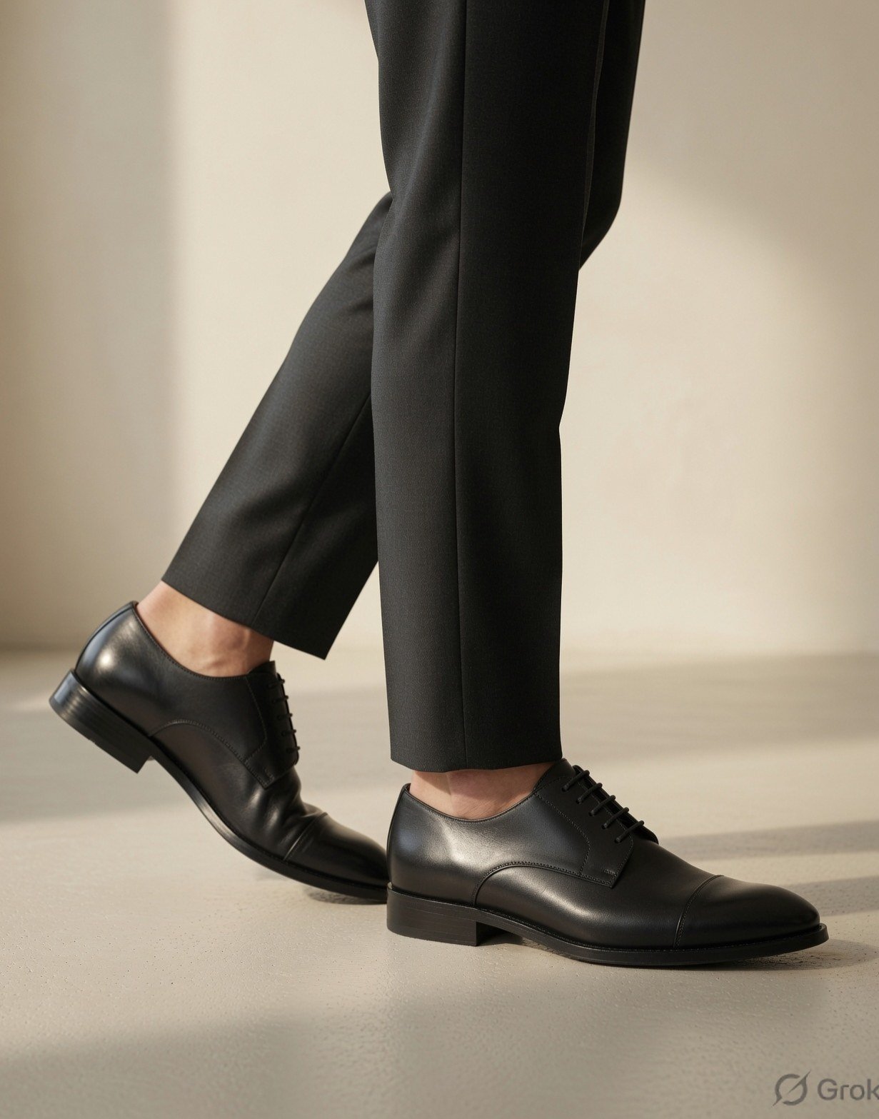 Leather derby shoes — view 9