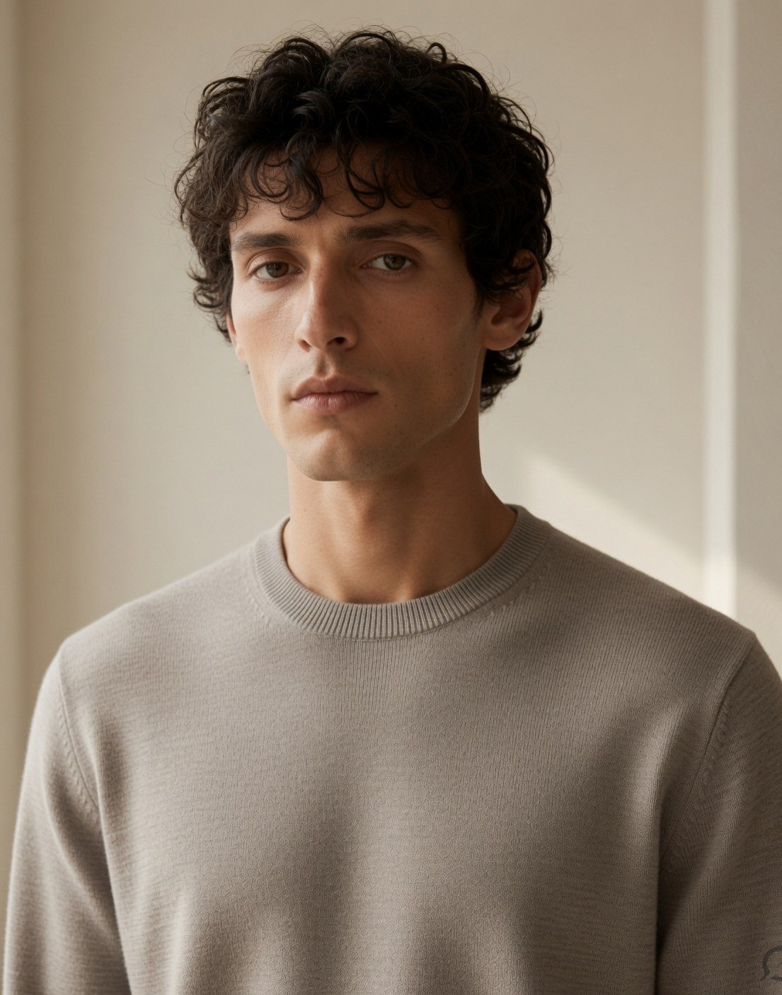 Fine-gauge merino crew neck — view 9