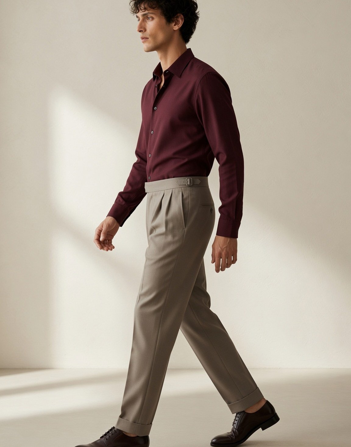 Pleated wool trousers — view 5
