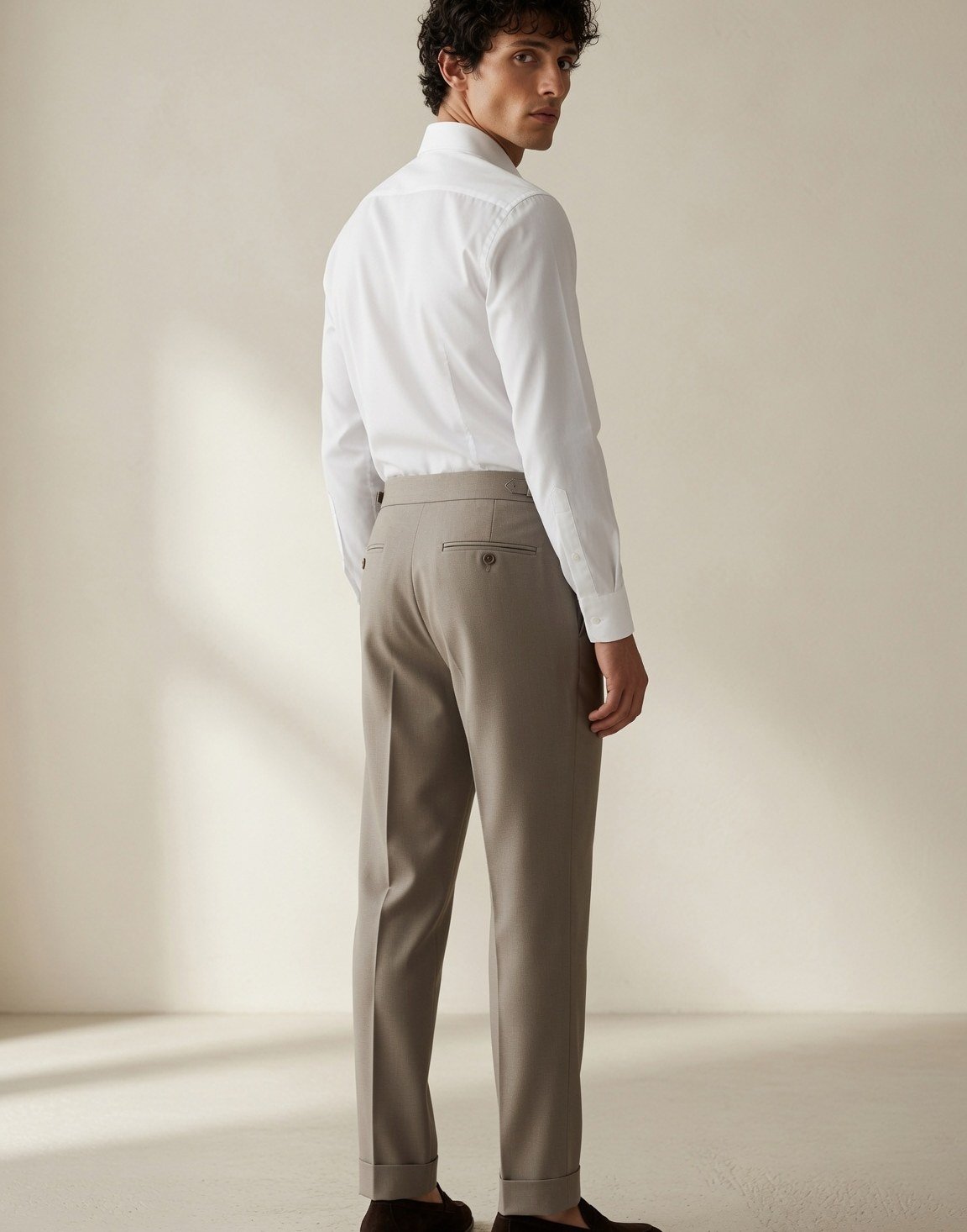 Pleated wool trousers — view 7