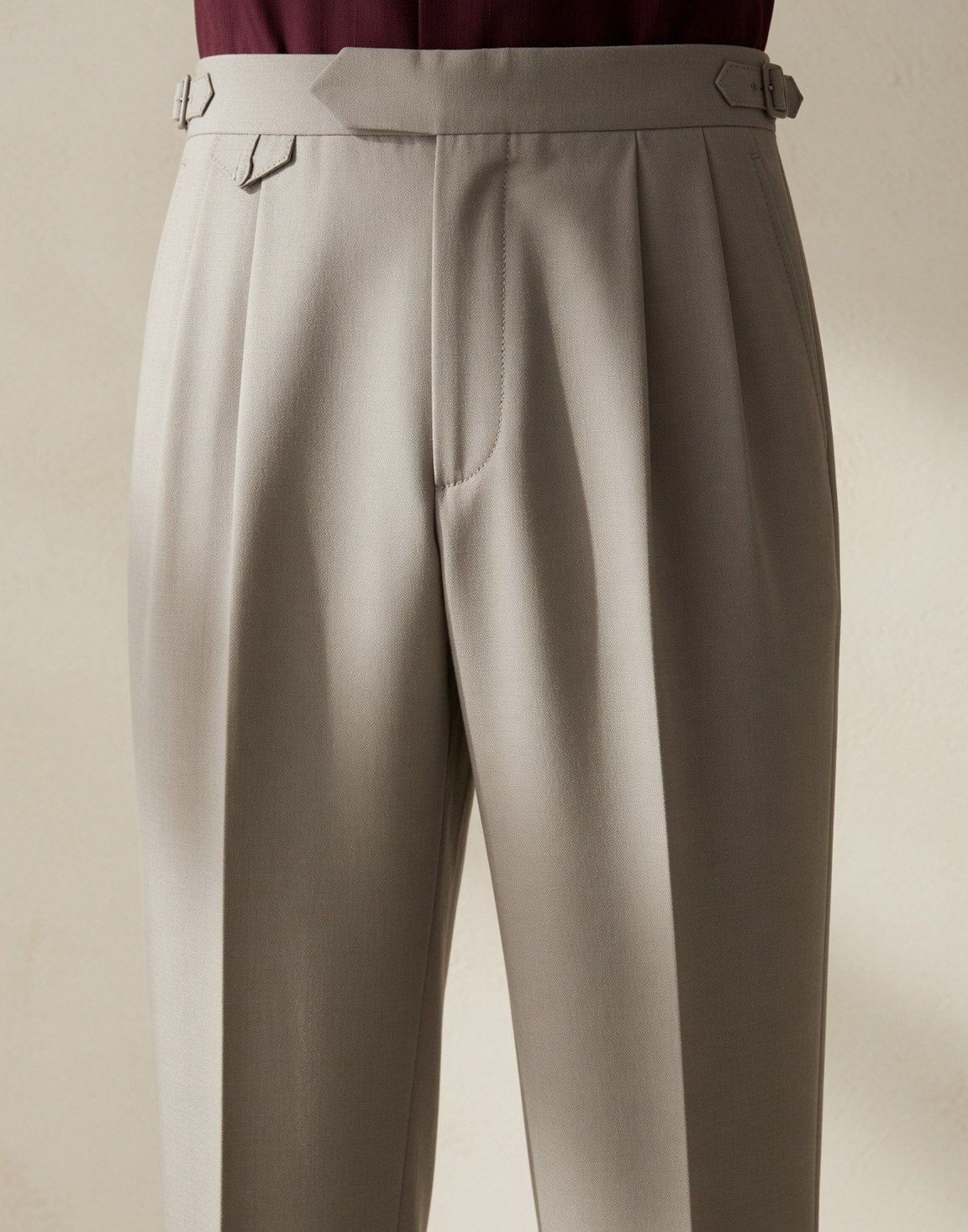 Pleated wool trousers — view 8