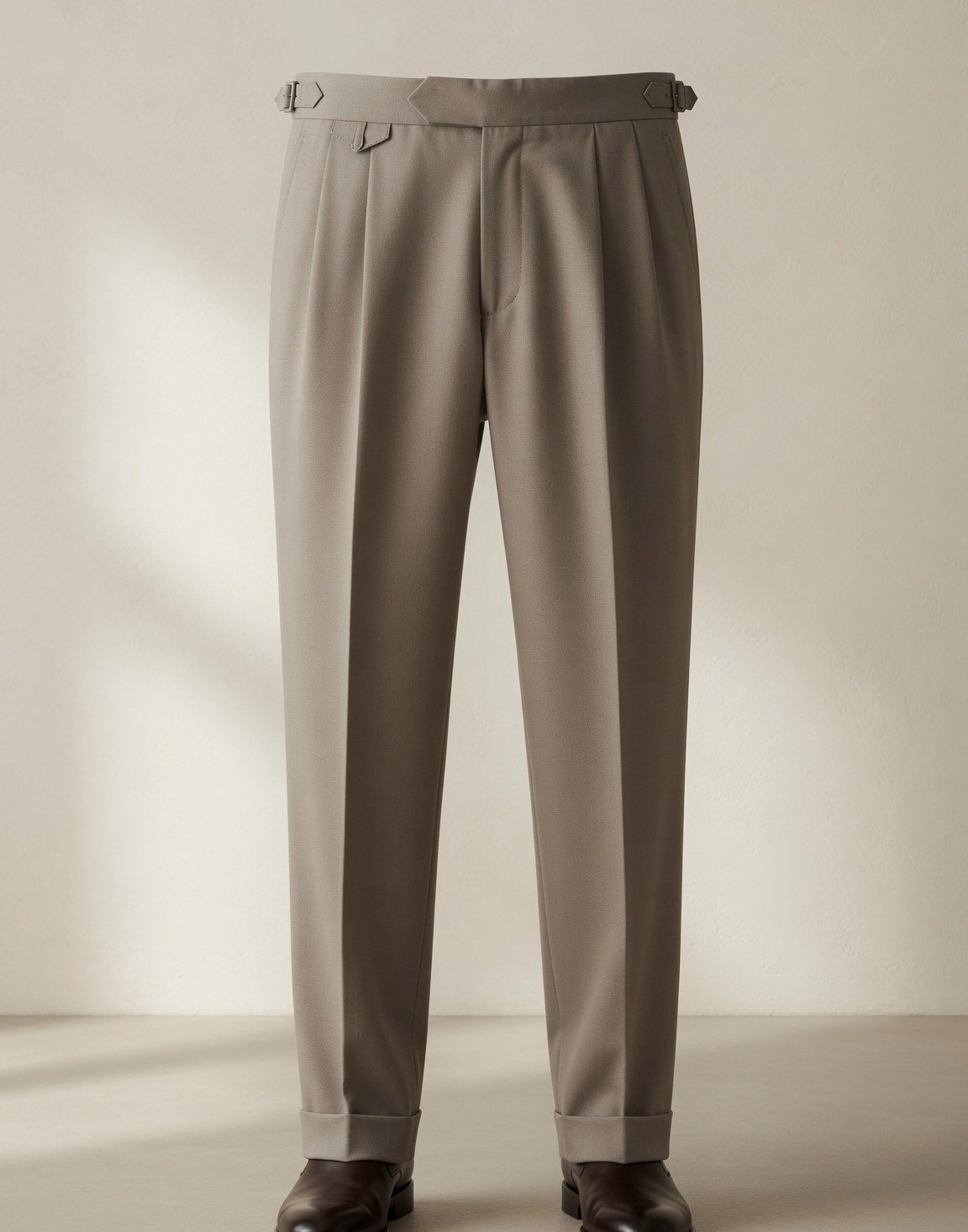 Pleated wool trousers — view 9