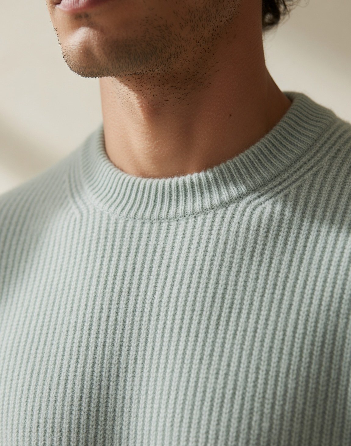 Ribbed lambswool jumper — view 3